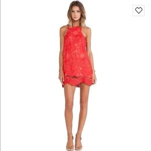Lovers and friends coral dress